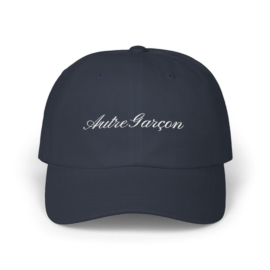 GEDLER - Embroidered "Autre Garçon" Classic Cap — Vintage Script Green Baseball Hat